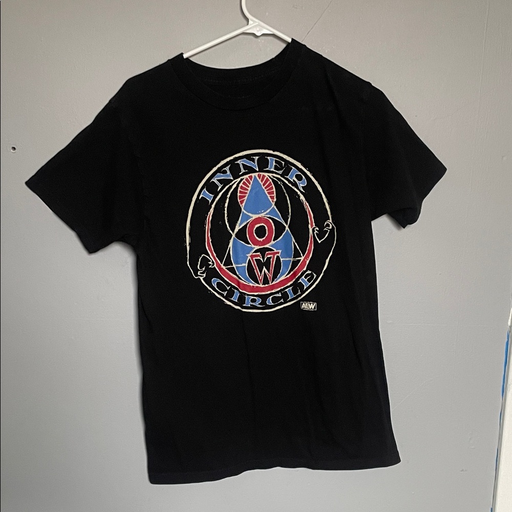 AEW Inner Circle Chris Jericho men’s M black cotton pro wrestling t shirt
